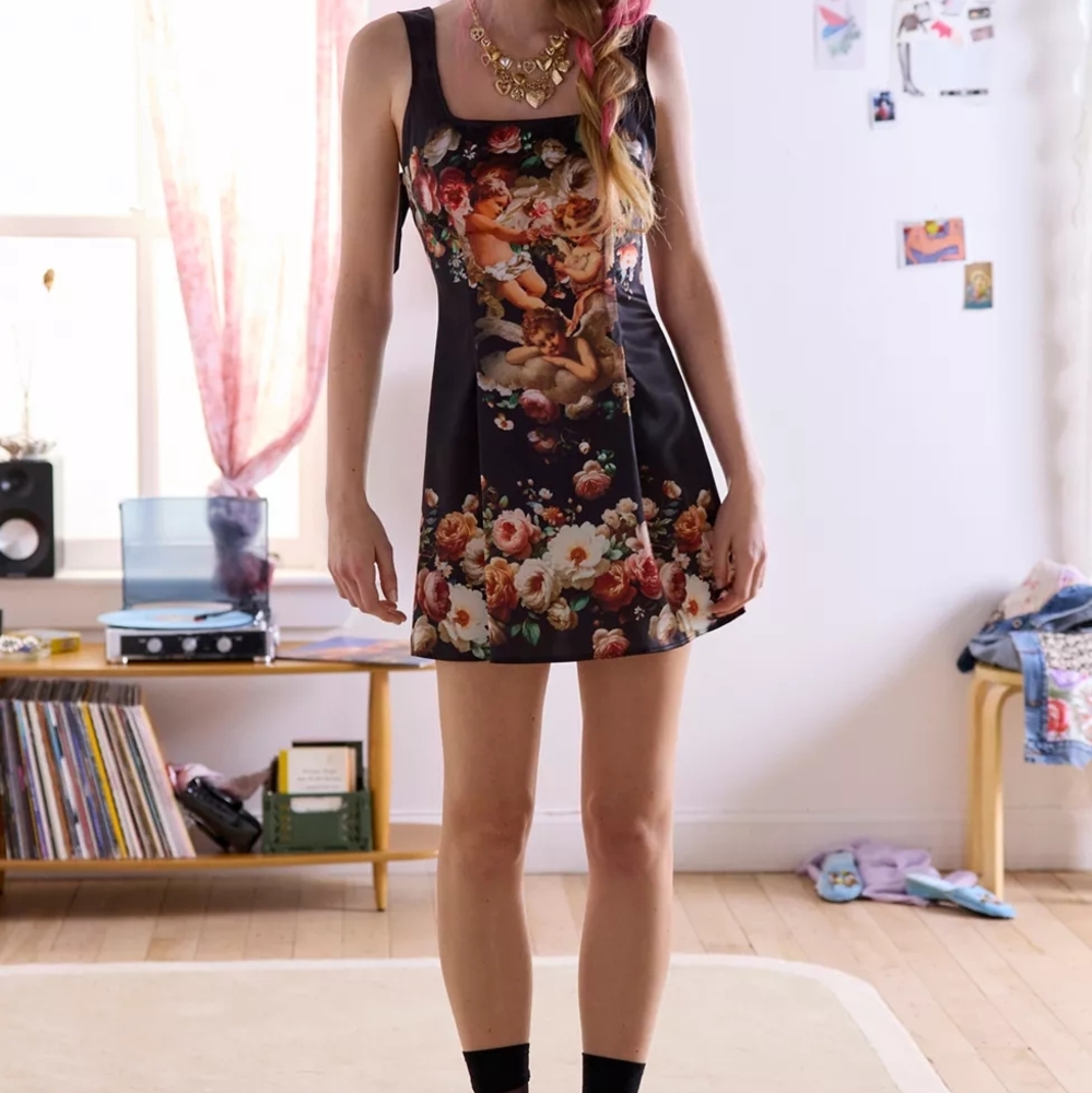 Urban Outfitters Bri Bow Mini Dress - Picture 6 of 6